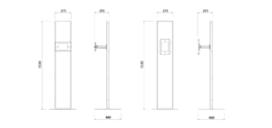 8 inch tablet display stand