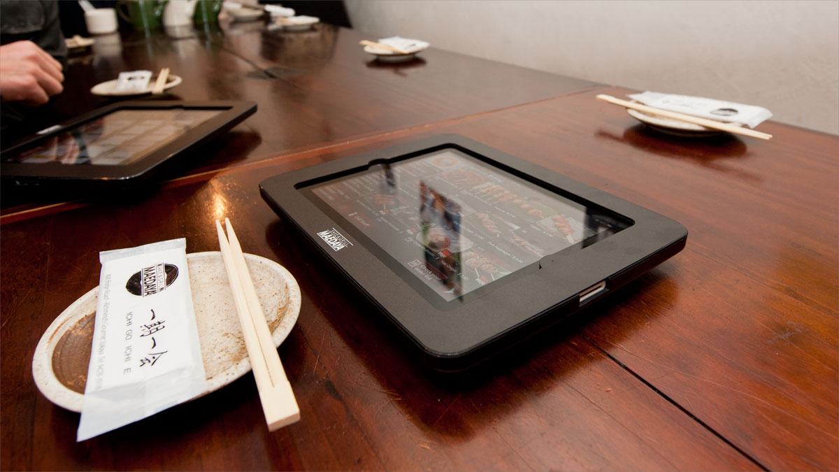 Xpanel Tablet Enclosure at Japanese Restaurant