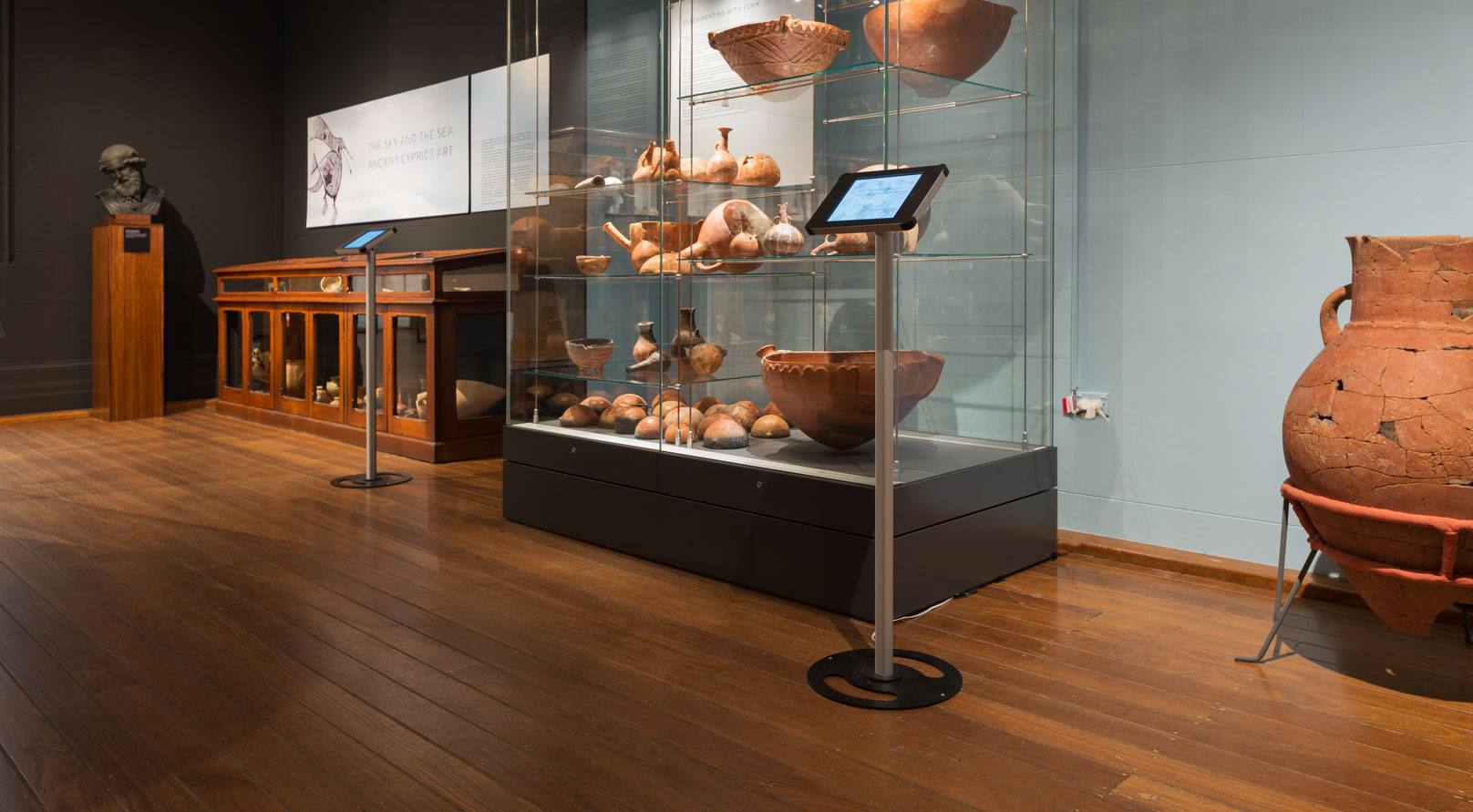 iPad Floor Stand in museum
