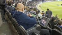 In situ custom tablet enclosures for AFL etihad stadium