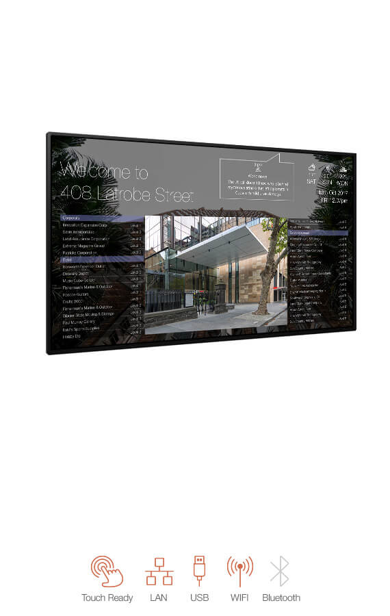 Streamline series wall landscape landscape wall mounted Building Directory