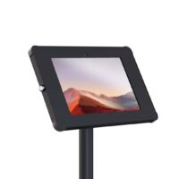 Sprocket X Floor Stand all black configured for Surface Pro Close Up