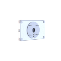 X Panel Secure Tablet Wall Mount White and Silver Rear View