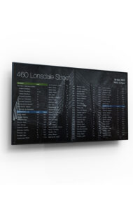 Sprocket GO Building Directory Streamline Series Wall Mounted Display Screen Landscape Orientation