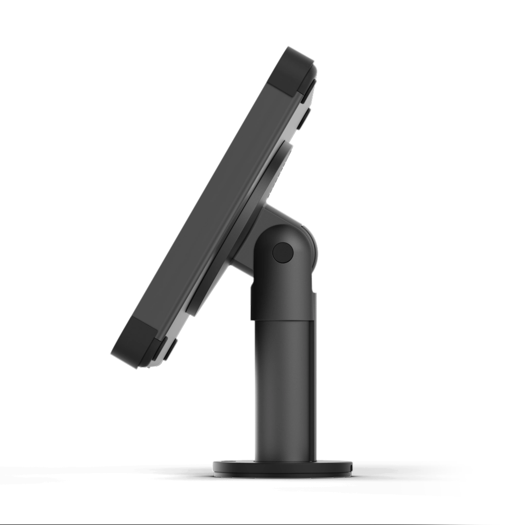 Sprocket X Series Black Desk Stand | Side View