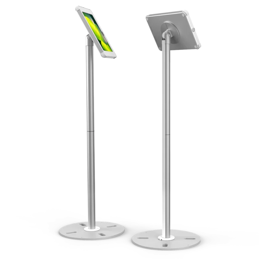 Silver Tablet Kiosk | Floor Plus Full White - Sprocket