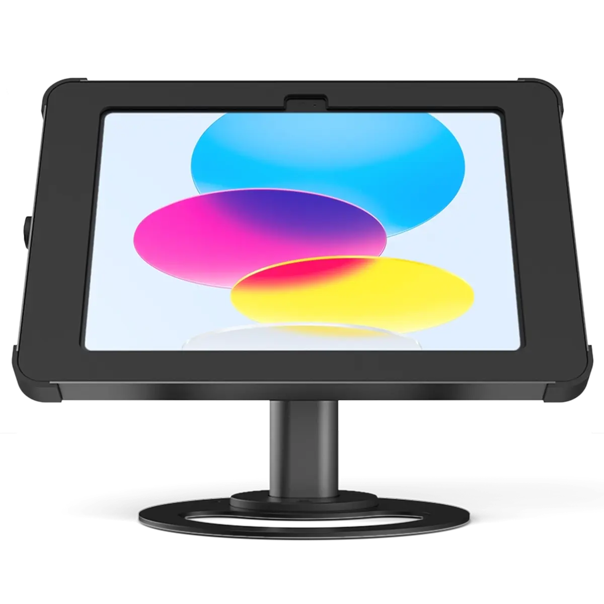 Sprocket Base black iPad counter stand front view