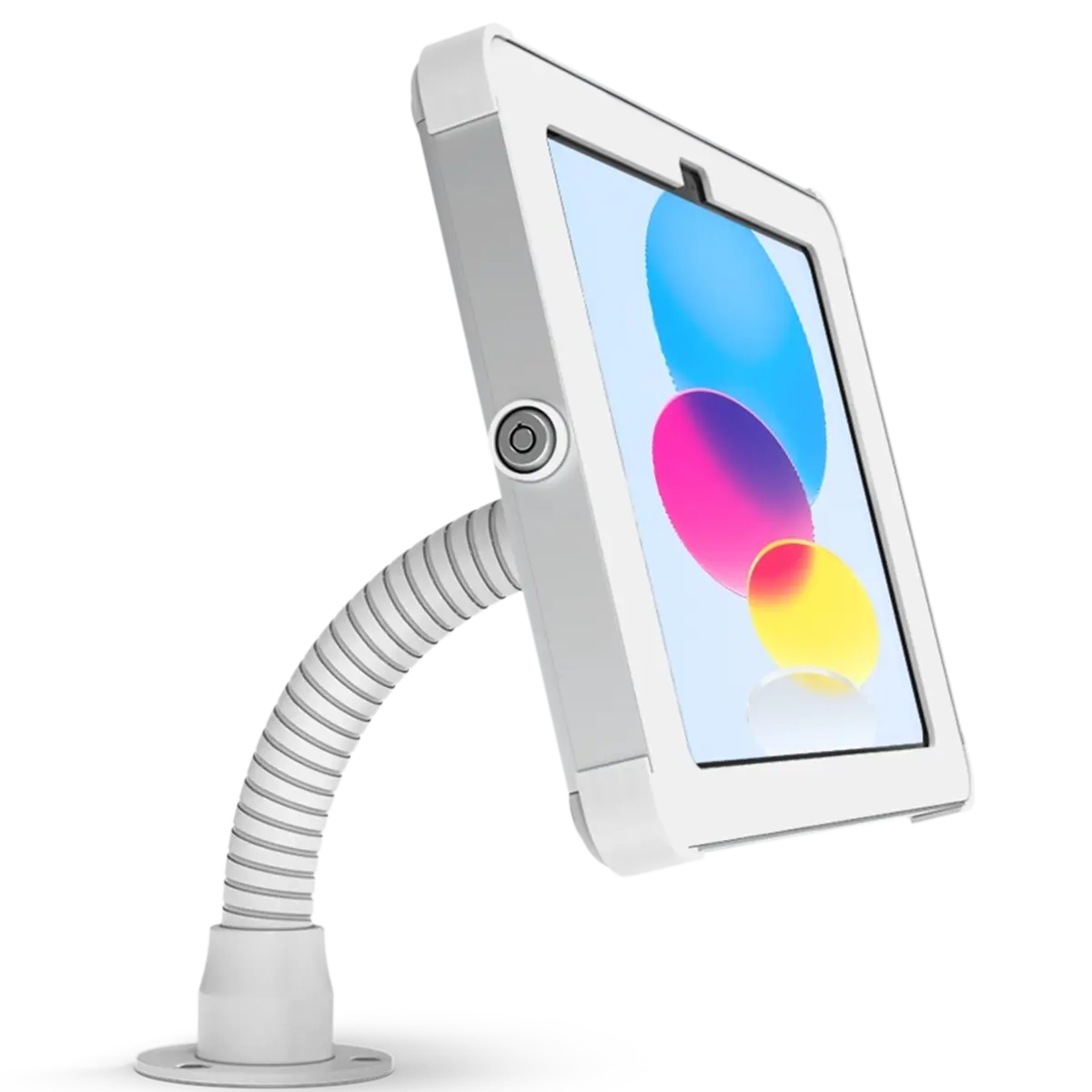 Sprocket Flex white iPad desk stand front view