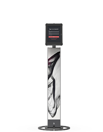 Sprocket T-Totem 10 iPad floor stand front black