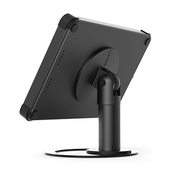 Rear view Base black tablet stand