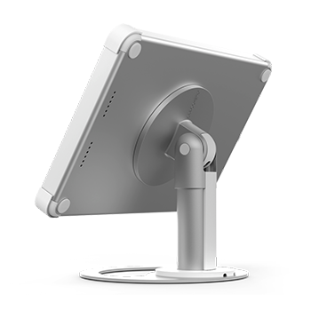 Rear view Base tablet stand white