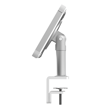 Side view Clamp tablet holder white