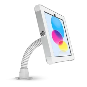 Sprocket Flex white iPad desk stand front view