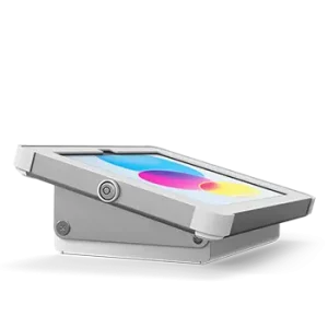 Front view Sprocket Pod white iPad stand