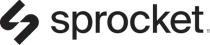 Sprocket Logo black on white background