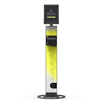 Sprocket T-Ticket 10 iPad floor stand front black