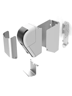 exploded view sprocket x-print wall iPad tablet wall mount with printer white