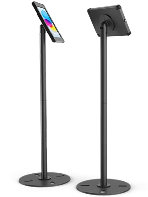 Composite front and rear Sprocket X-Floor Plus iPad floor stand black